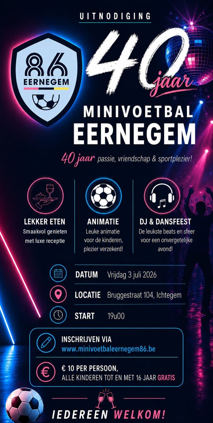 Afbeelding van 40 jaar Minivoetbal Eernegem 86